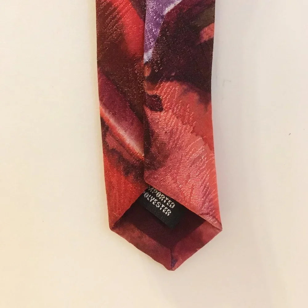 Don Loper Floral Necktie Beverly Hills Abstract Flowers Menswear